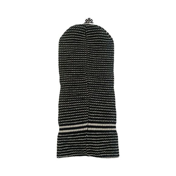Autumn Headwear Black & White Striped Balaclava - Picture 2 of 4